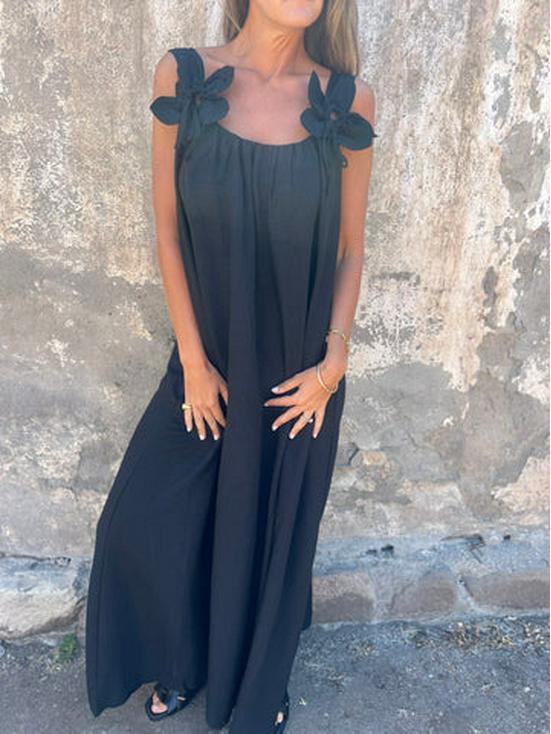 

2025 Summer Collection: Women s Solid Color Lace Evening Dress M чёрный