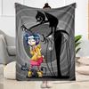 Coraline's Magical Adventure Flannel Blanket-Soft and Suitable for Sofas,Beds,Offices,Travel,All Seasons,Great Gift for Holidays and Birthdays.