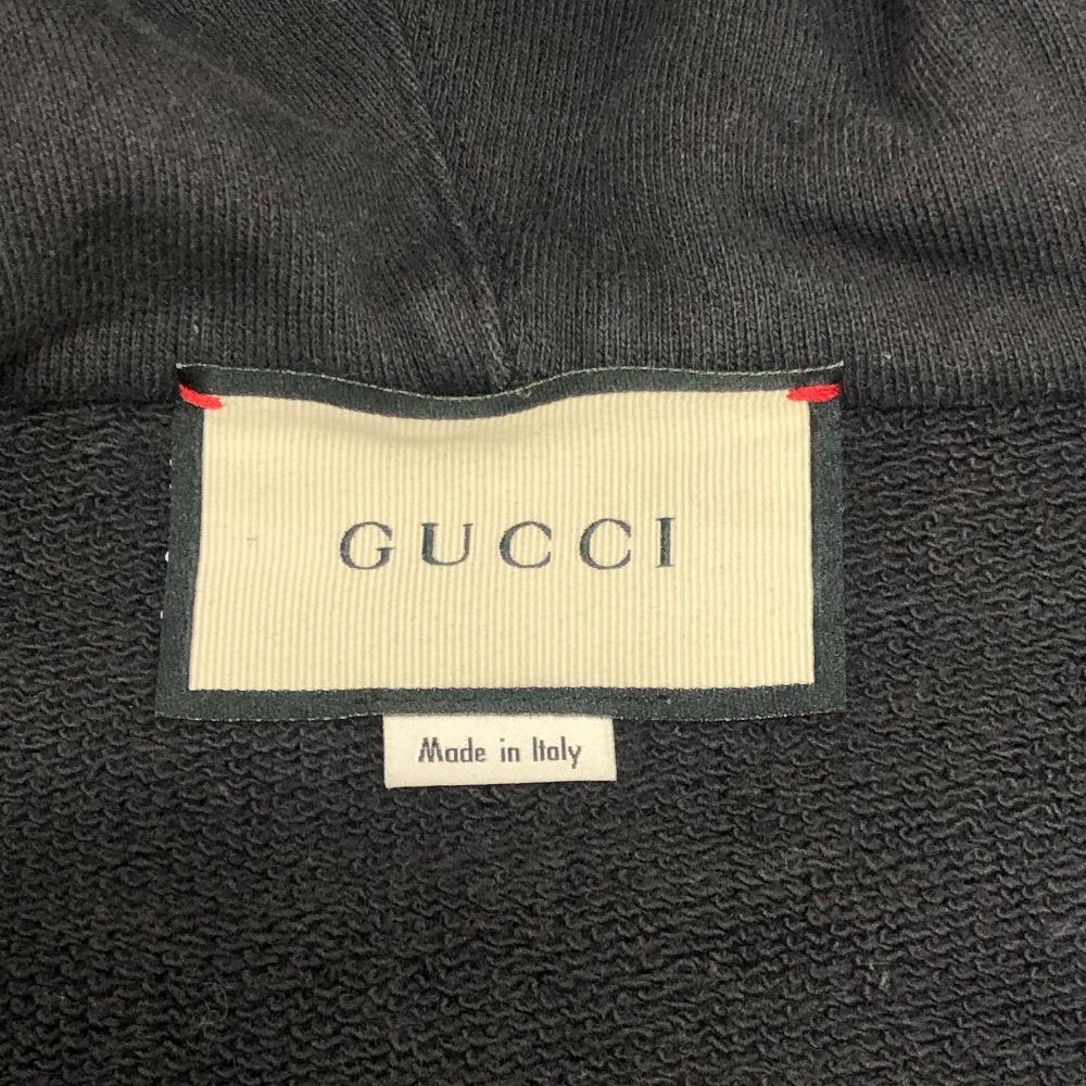 Gucci 627079 20AW Arm Logo Print Half-zip Apparel Tops Pullover Hoodie Parka