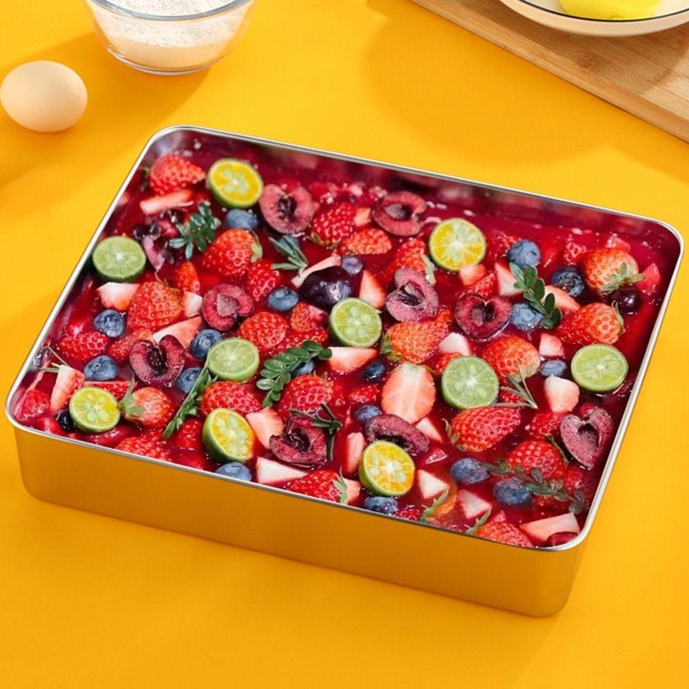 Non-Stick Surface Rectangular Cake Pan DIY Dessert Baking Mold Durable Mousse Mold  Baking