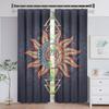 Tarot Mandala Spiritural Vibrant Window Panel Drapes in Children Bedroom Living Room Hall Treatments Kitchen Decoration Drapes Blinds