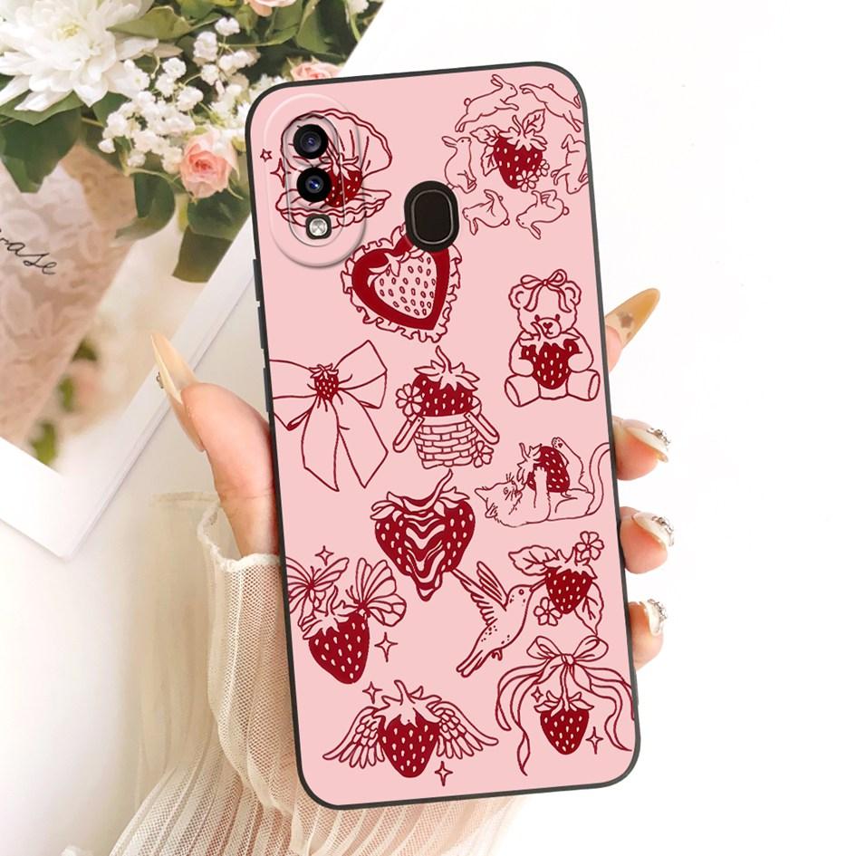 Case For Samsung Galaxy A20 A20e A20s Cover SM-A202F SM-A205F SM-A207F Cute Cartoon Cat Shockproof Bumper For Samsung A30 Fundas