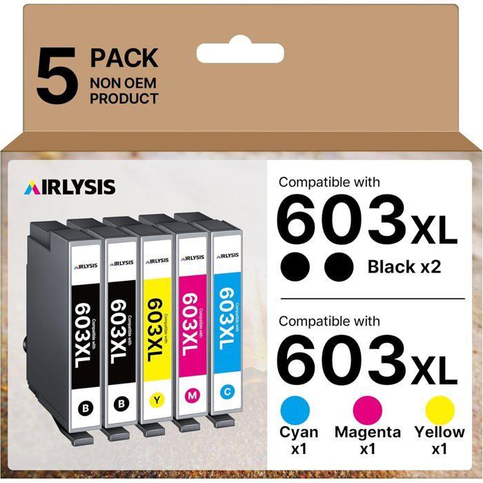 Cartouche d'encre - HOUSE OF HARLOW 1960 - 603 XL - Compatible Epson - Pack de 5 - Multi-couleurs
