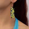 2026 Digital Acrylic Earrings: Fashionable Festival Style for Women
