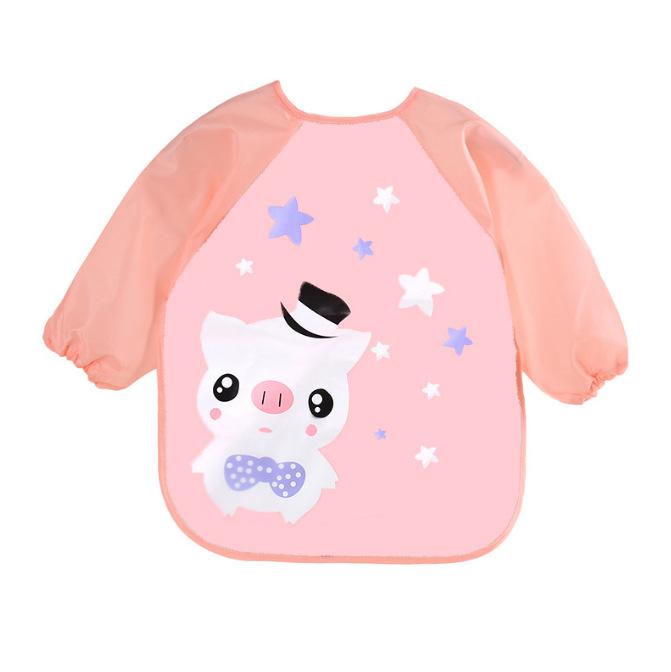 

1 детское художественное пальто с длинными рукавами, водонепроницаемая картина с принтом для детей 1-3 лет 43*34*0.1cm,Tie rope