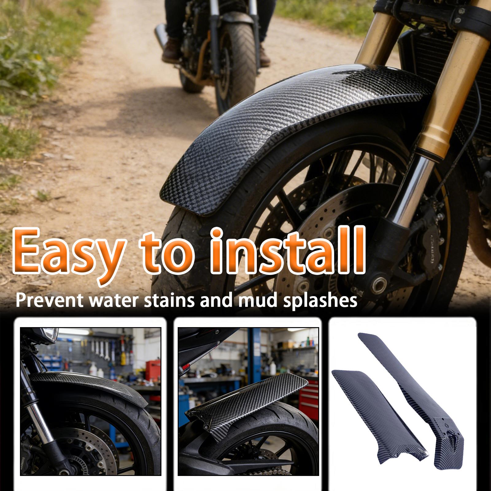 

Универсальный комплект передних и задних грязезащитных щитков, Совместим с выбранными электрическими питбайками, включая, Черный сменный внедорожный мотоцикл One Size