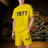 1977 Set corto da uomo di lusso da donna Abiti firmati Grafica oversize Harajuku y2k T-shirt Pantaloncini Marchio di alta qualità
