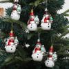 4pcs Cartoon Santa Claus Hanging Ornaments Pendant Christmas Tree Decoration  Hotel Office