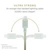 NATIVE UNION Belt Cable To Lightning Data Sync Fast Charging Cable Compatible with USB-C [MFi Certified] iPhone/iPad (3 Meters) (Sage)