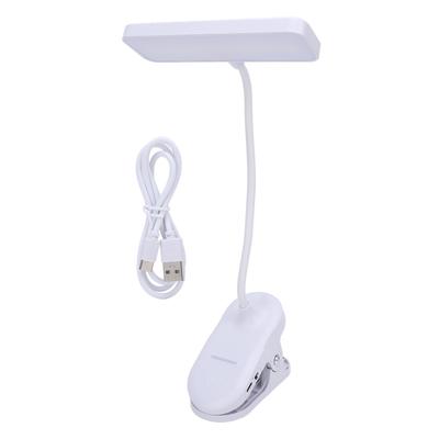Desk Clip On Lamp 3 Color Temperature Stepless Dimming Rechargeable LED Desk Lamp with Clamp