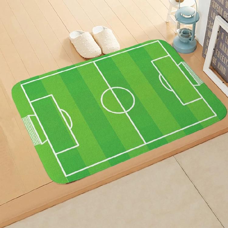 Floor Decor Mats Doormat Anti-skid Entry Bedroom Football Field Ground Floor Mat