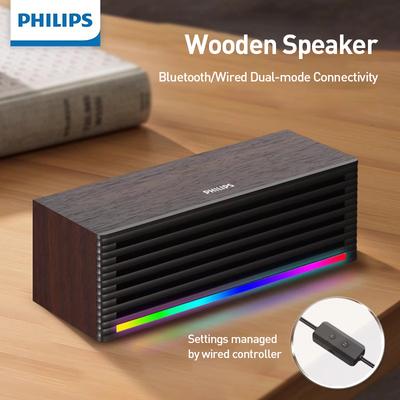 Philips Holz Bluetooth Lautsprecher SPA3709