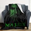1pc Matrix Blanket Lightweight Flannel Throw For Sofa, Bed, Travel, Camping, Livingroom, Office, Couch, Chair, And Bed