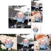 Adorable Acrylic Cartoon Pig Bucket Pendant For Car Interior Decoration Unique Design