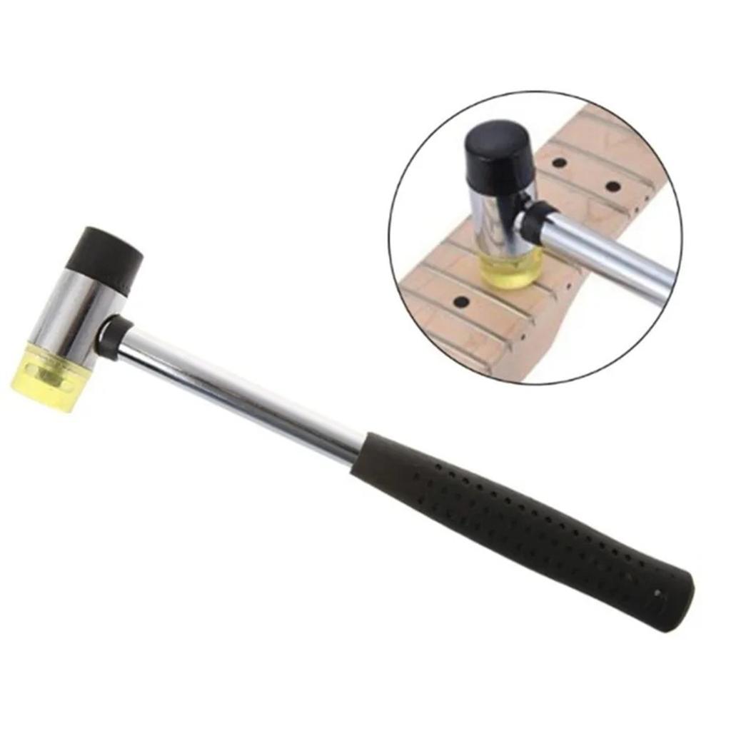 Rubber Guitar Luthiers Tool Double Headed Fret Hammer Guitar Wire Replacement Tool for Fretboard Instrument Accessries