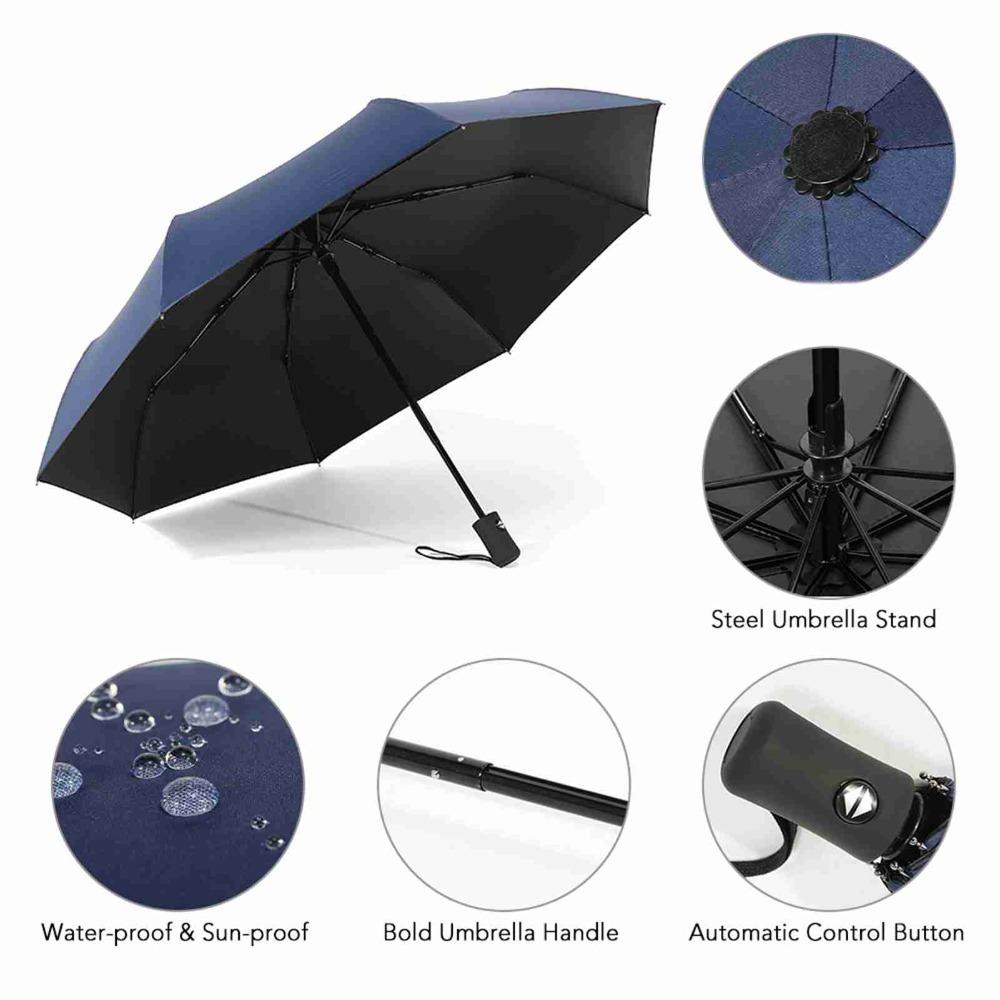Wind-proof Compact Umbrella Lightweight Travel Umbrella Durable Folding Umbrella Travel