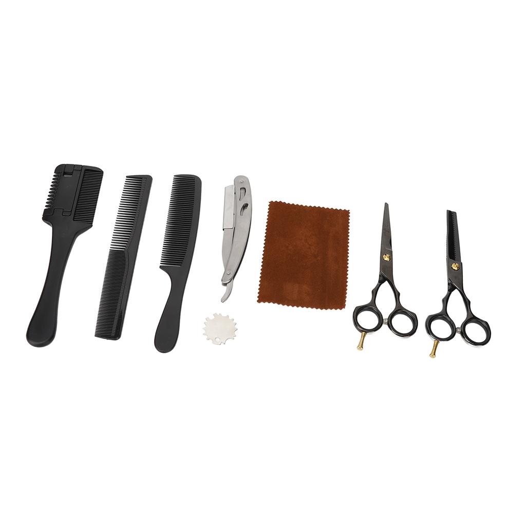 Hair Cutting Scissors Set Haircut Shears Comb Barber Scissors Tools Kit for Home Salon