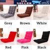 Folding Lazy Sofa Lounge Chair Seat Futon Recliner Bed Couch Tatami with 5-Speed Adjustable Backrest 15.8'' X 31.5''