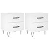 Maison Exclusive - Bedside Tables 2 Pcs White 40x35x47.5 Cm Engineered Wood