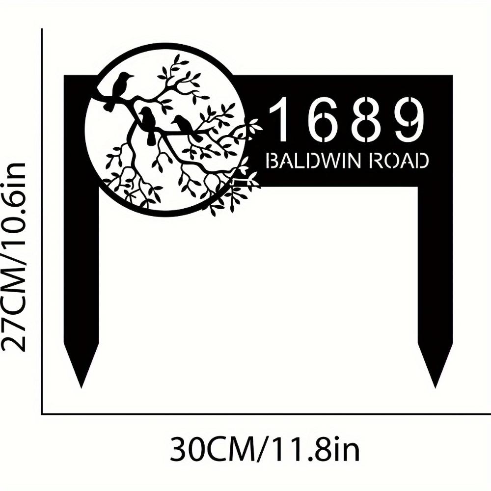 

Vintage Metal Bird Wall Sign, Outdoor Garden Address Decor