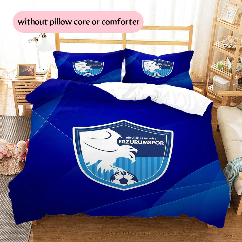 Erzurumspor FK Pattern Bedding Quilt Set Home Decoration Gift (1 * duvet cover + 2 * pillowcase without core)