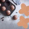 50pcs Chocolate Wrappers Paper Truffle Trays Kraft Cardboard Chocolate Tray Chocolate Partition Paper Dessert Bases