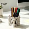 Workplace Organization Tools Cathedral Arch Shape Pen Holder Large Capacity Desktop Organizer