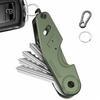 Smart Metal Key Organizer Compact Aluminum Alloy Key Case Holder Minimalist Holds 2-6 Keys Keys Bag