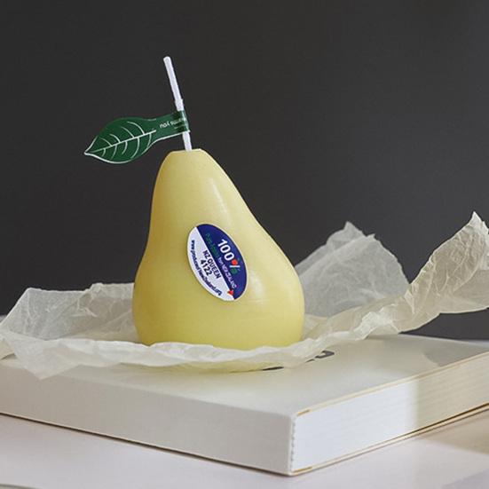 Decorative Scented Candle Innovative Banana Charming Pear Peach Fruit Wax Candle Home Decor
