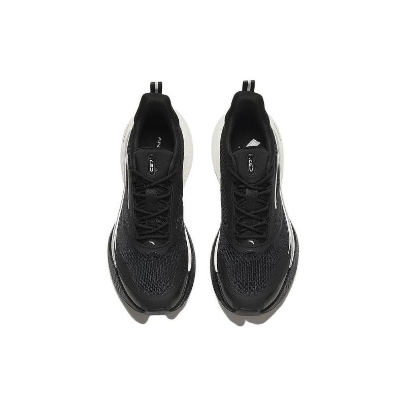 Anta C37 Series 4.0 Shock Absorbing Durable Low Top Running Shoes Men Sneaker Black Silver 912345538-5