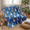 Puppy Party Pattern 1 Theme blanket Lightweight Warm Flannel Blanket Decorative Throw Blanket for Home Decoration