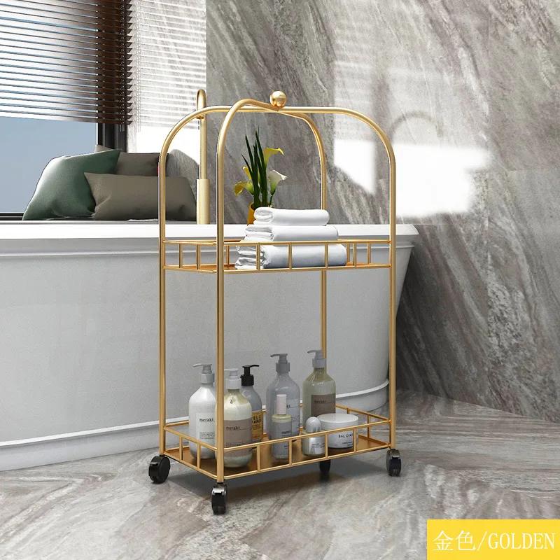 

Кованая кухонная мебель для отеля, островной столик для домашнего хозяйства, ресторана, тележка для хранения вещей, ванная комната, кофейня, тележка с колесами