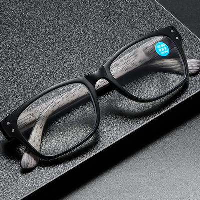 Fashion Reading Glasses Imitation Wood Grain Anti Blue Light Reading Glasses