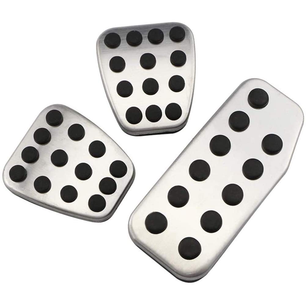 Plouluyt Car Pedal Gas Brake Clutch Accelerator Pedal Pad Plate Cover for 2013-2020 Vezel V-V 2015-2020(MT)