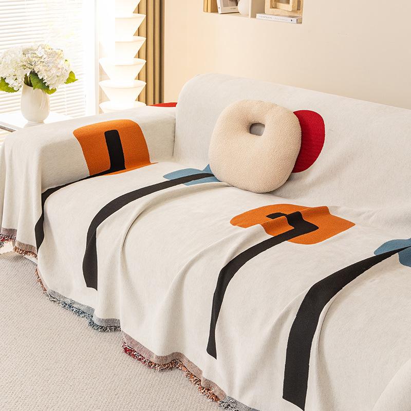 Modern Simple Sofa Cushion Sofa Towel Four Seasons Universal All-Inclusive Sofa Cover Cloth Non-Slip Cover Towel Printing Sofa Cover