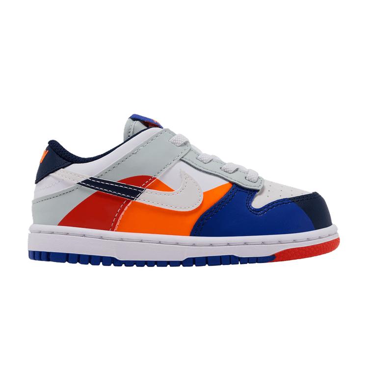 Nike Dunk Low SE White Light Silver Midnight Navy (TD) 23.5
