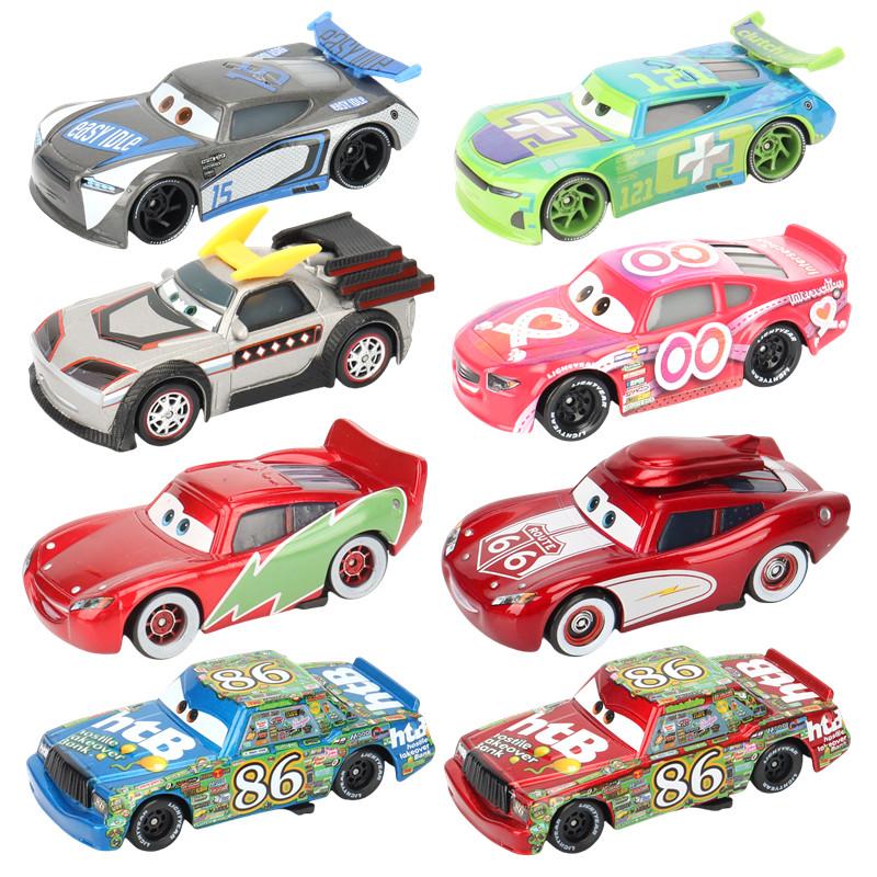 Cars Toy Christmas McQueen ROUTE 66 McQueen Champion McQueen Racing Car 1:55 Diecast Alloy Car Model Boy's Christmas Gift