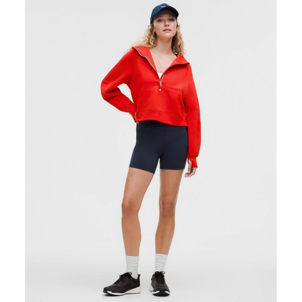 Lululemon Scuba Oversized Half Zip Hoodie Hot Heat
