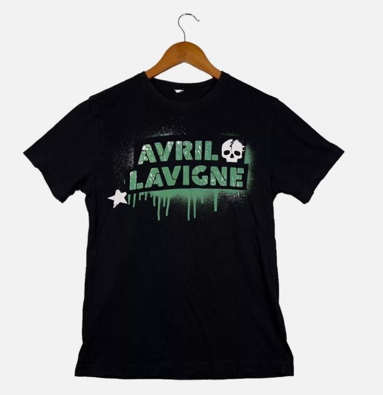 AVRIL LAVIGNE 2011 THE BLACK STAR TOUR 90s Chick Rock T-Shirt Unisex T-Shirt S