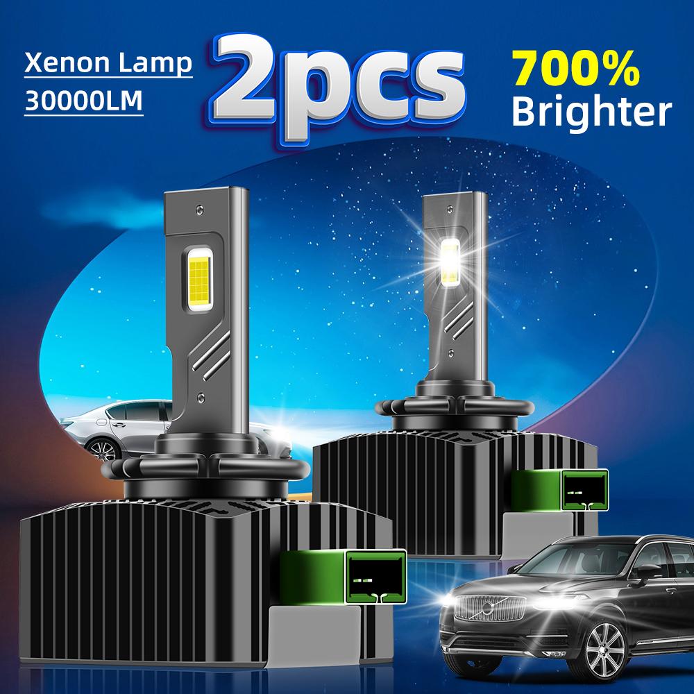 2PCS D SERIES D3S LED Car Headlights Bulbs D3S D3R Turbo LED Headlamp 6000K Auto Lamp Plug&Play HID Conversion Kit