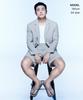 MUSINSA STANDARD [Cooltandard] Hidden Elastic Waist Half Slacks [Light Beige]