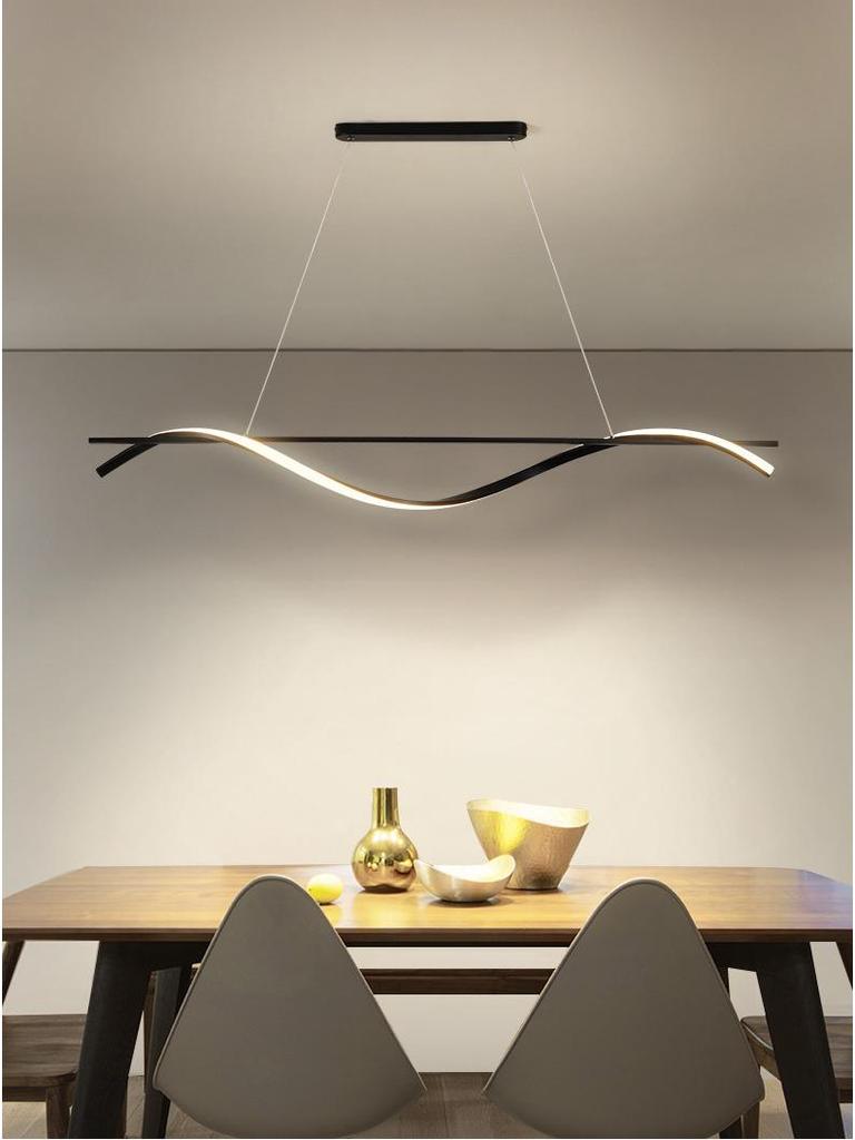 Nordic Modern LED Chandelier: Irregular Creative Lighting for Dining, Living Room, or Bar.