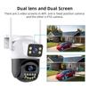 Cameră de supraveghere wireless WiFi HD cu ecran dual ICSEE 9MP, zoom 5x, binoclu