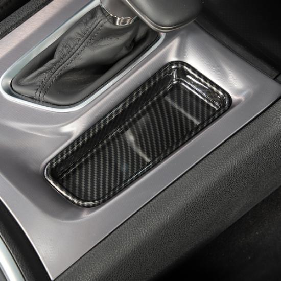 Console Gear Shift Storage Box Cover Trim for Dodge Charger 2015-19 Carbon Fiber