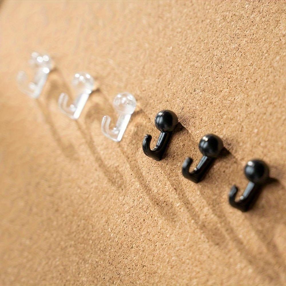 20pcs Decorative Push Pin Hooks for Cork Boards - for Keys, Beads, and Home Office Organization, School Supplies