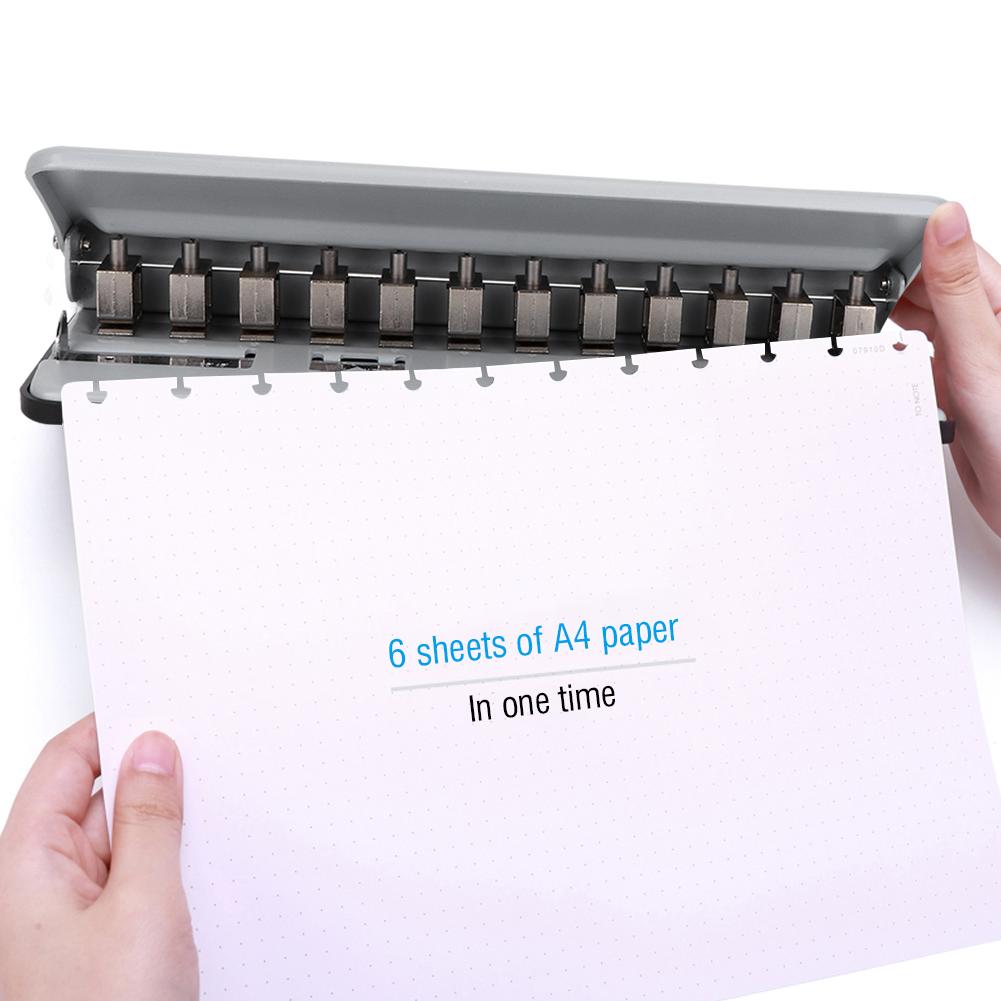 Multi Function Mushroom Hole Puncher Paper Binding Hole Punch Machine (Pink)