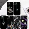 MH15 Astronaut Space Moon Phone Shell for Samsung S20 S21 S22 S23 S24 FE Ultra Plus Lite S21S A55 A07 A17 F06 F16 M06 M16 M56 A36 A37 A57