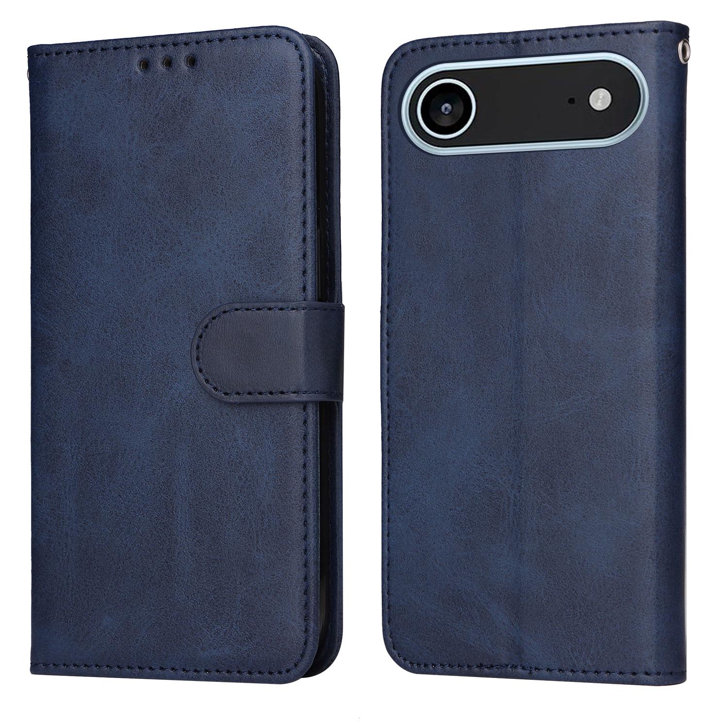 

For iPhone 17 Air Case Wallet PU Leather Folio Flip Phone Cover Blue
