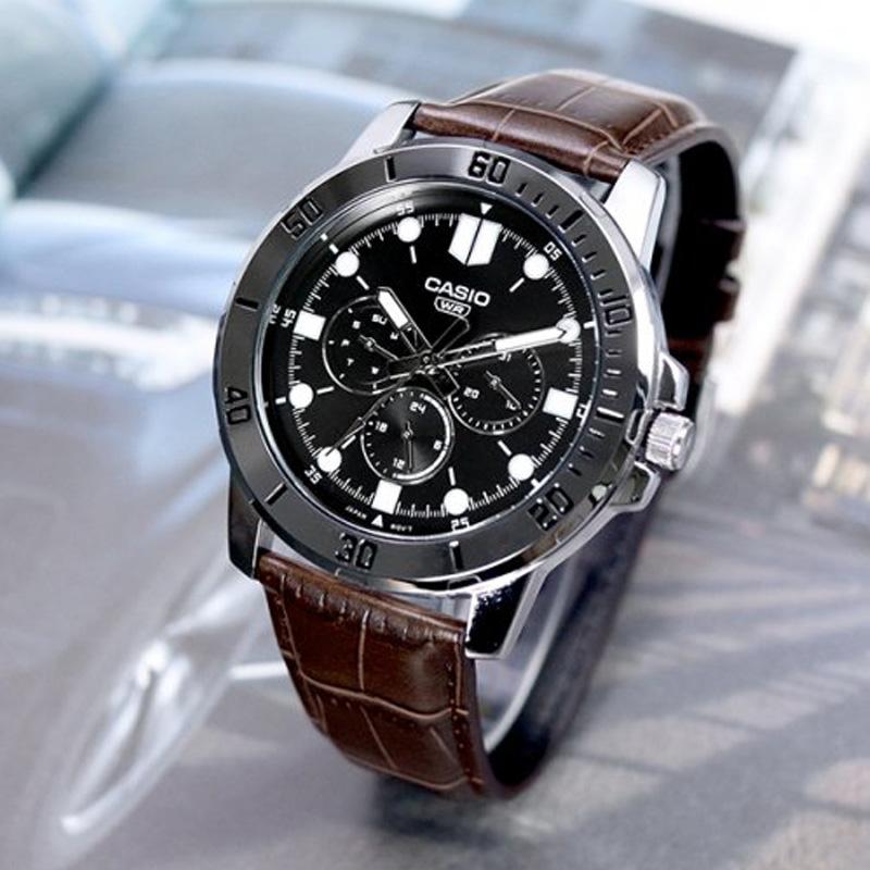 CASIO Men Standard Series 49mm Black Watch MTP-VD300L-1E MTP-VD300L-1E