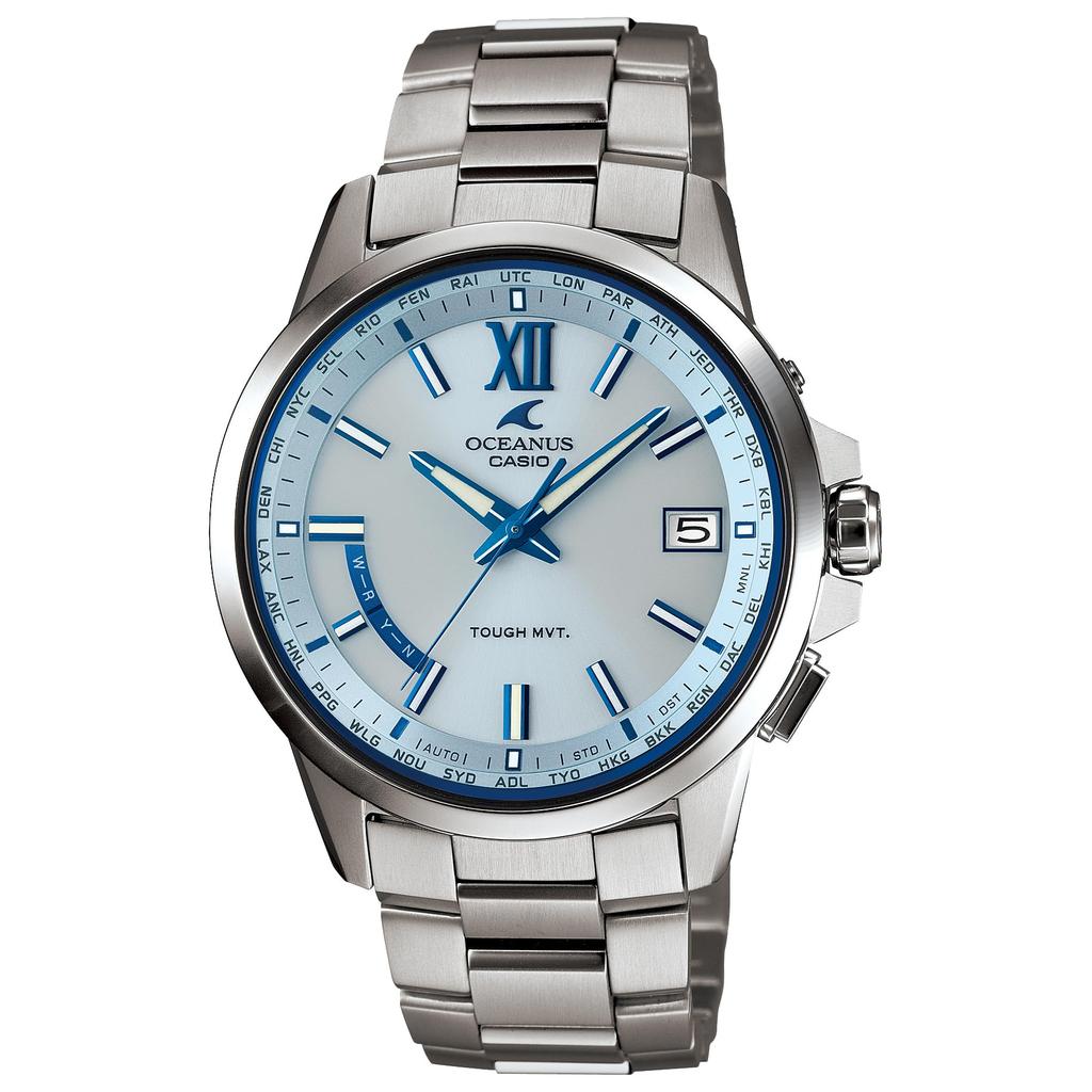 Casio OCEANUS Men's Watch OCW-T150-2AJF Solar Radio-Controlled Silver - Genuine Japan Model